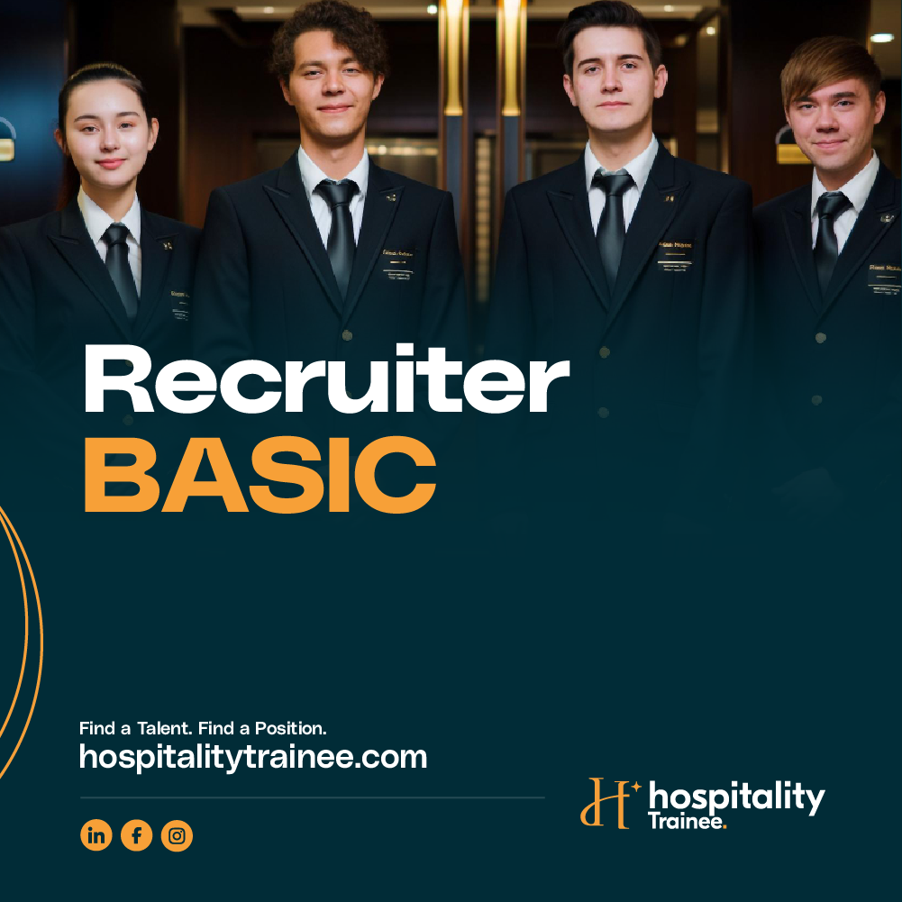 Equipe de jeunes stagiaires dans un h&ocirc;tel 5 &eacute;toiles