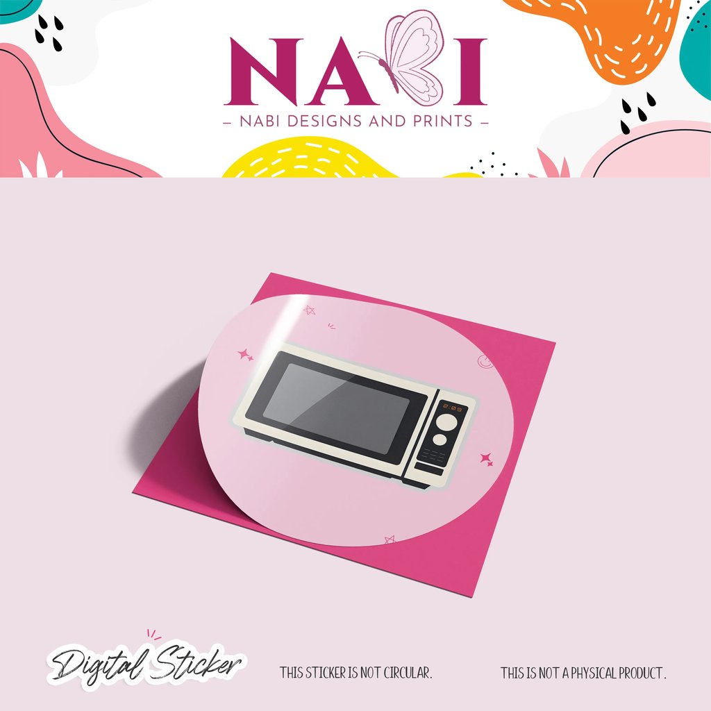 Digital Microwave Sticker | NDP_DS046