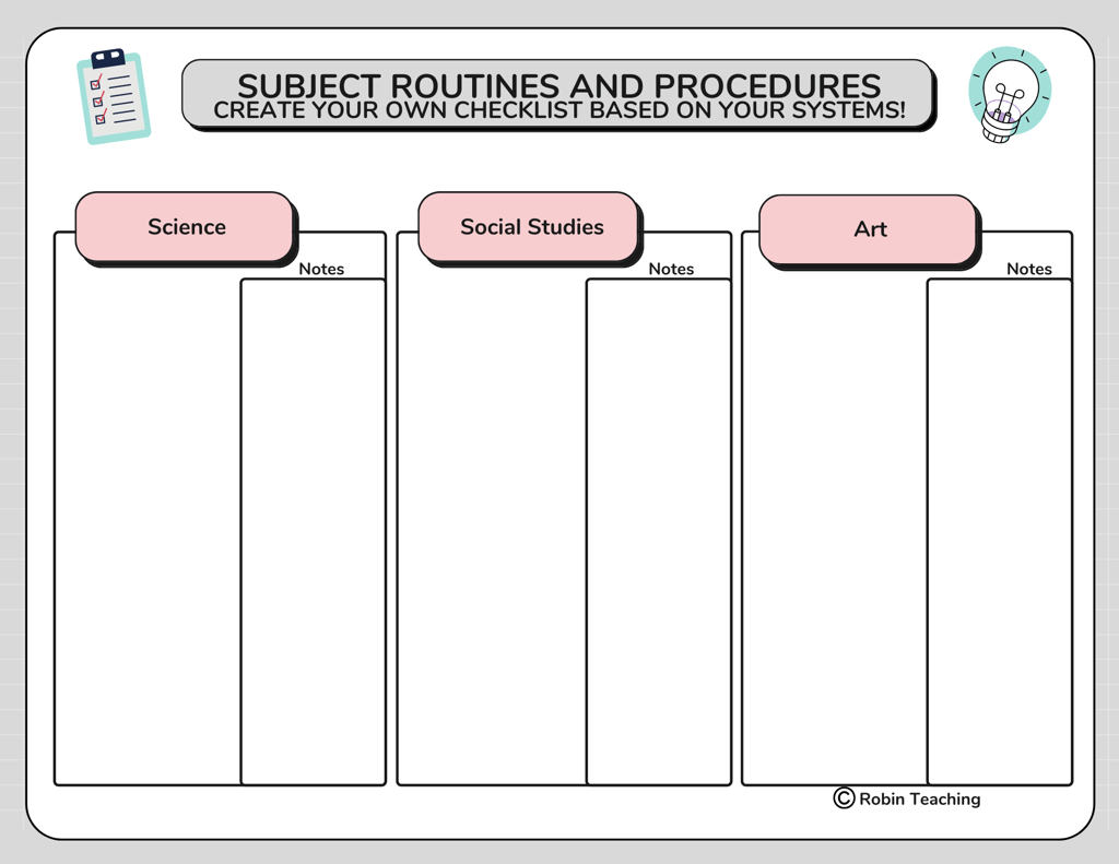FREE Classroom Routines and Procedures Checklist for Back to School ...