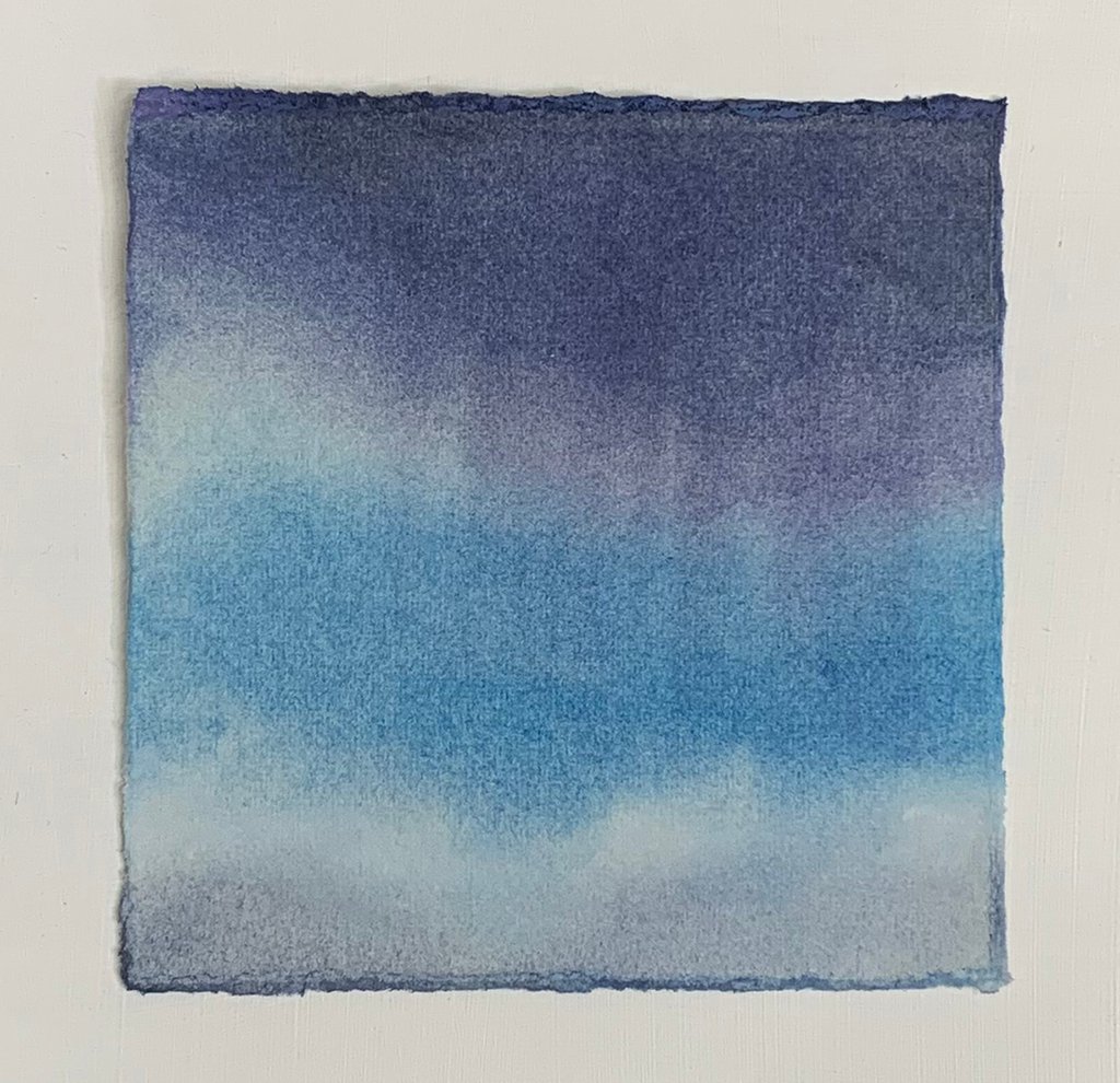 Watercolor sky painting #3