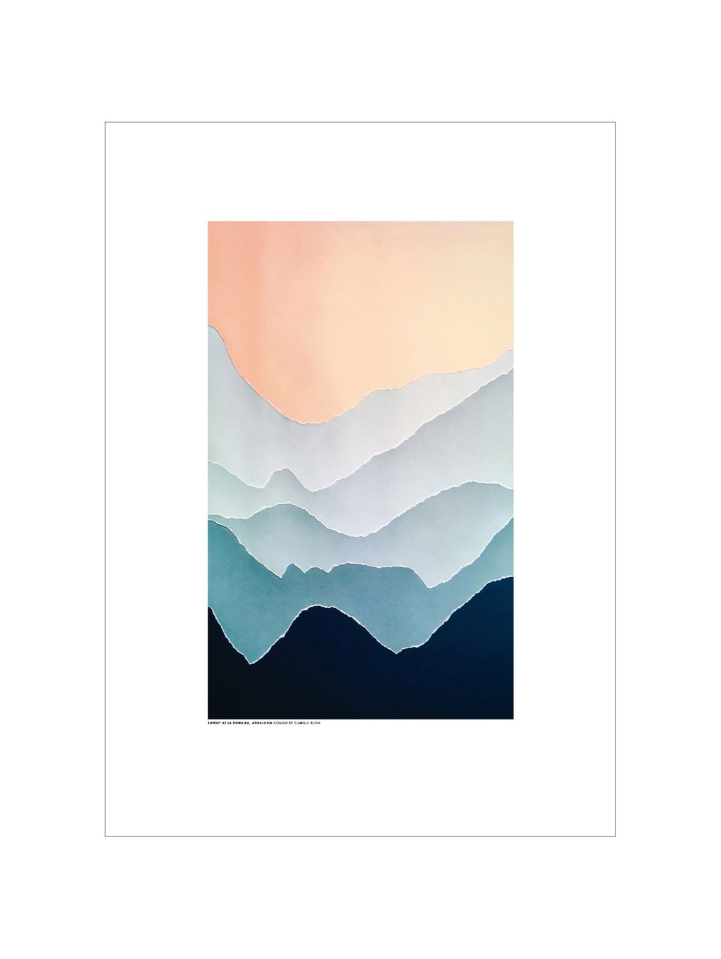 Poster 'Sunset at La Donaira, Andalusia'