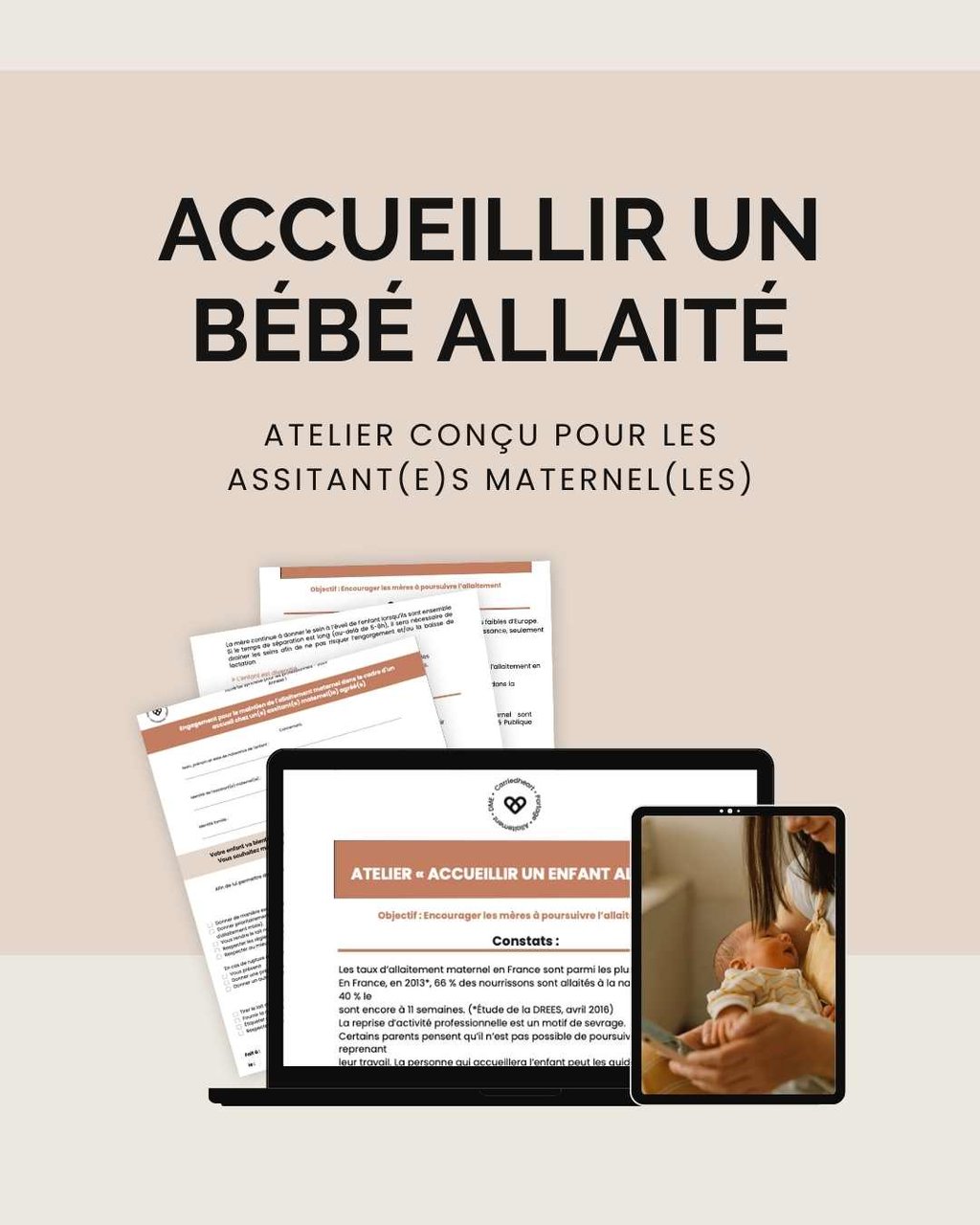 Accueillir un bébé allaité ass mat