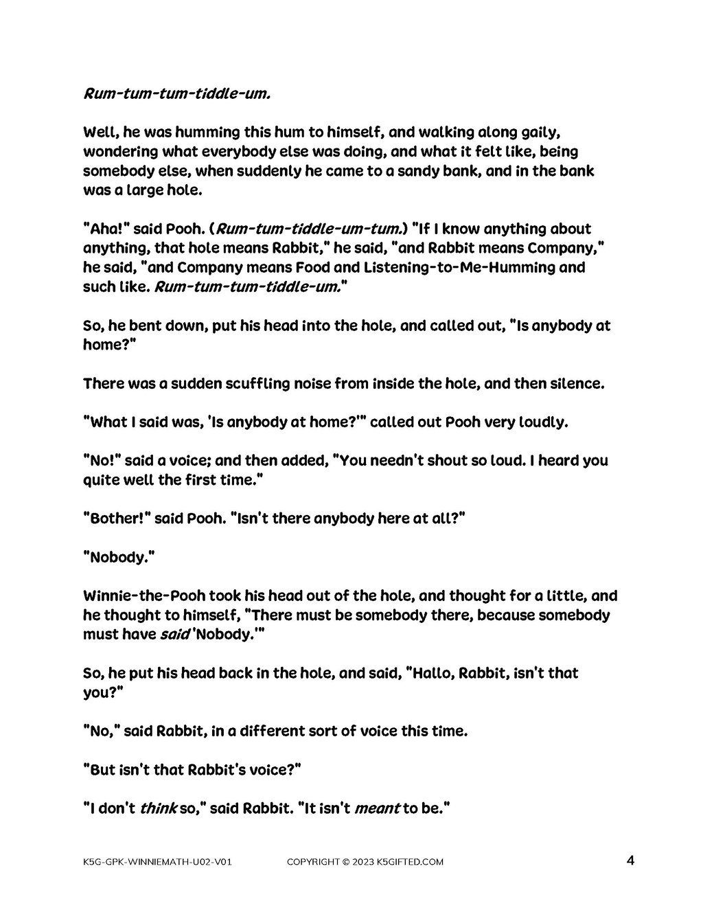 Winnie The Pooh Math For Pre-K – Unit 2 thumbnail