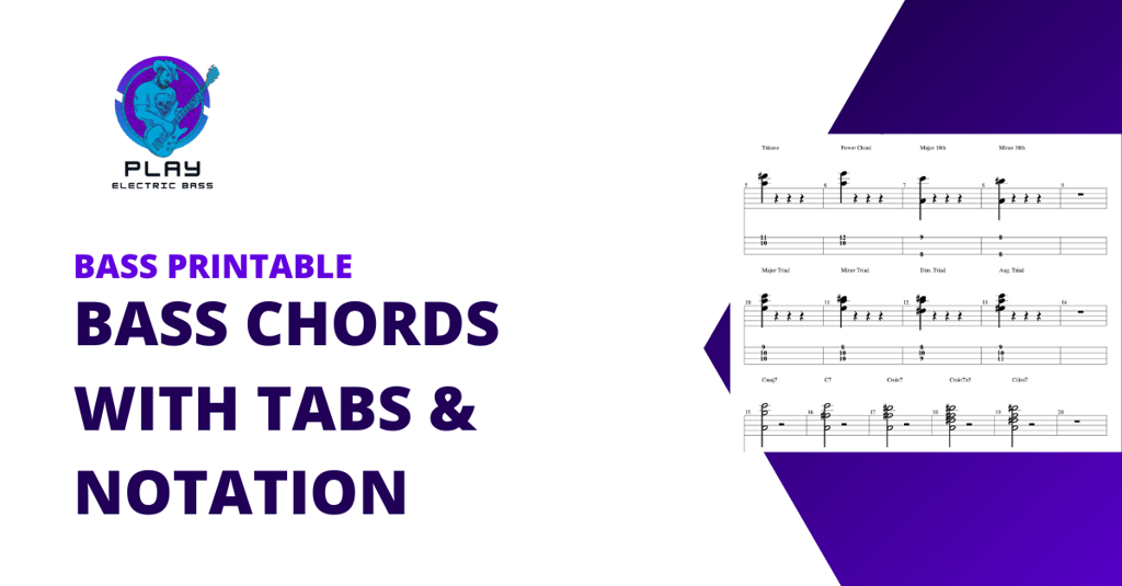 Printable Bass Chords Product Featured Image