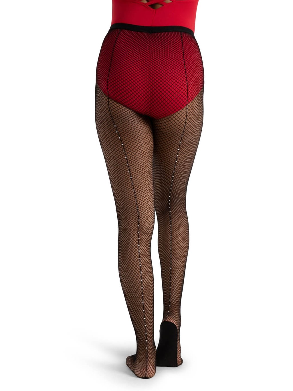 Capezio Fishnet Tights With Seam In Back Capezio Black Studio - Main Image