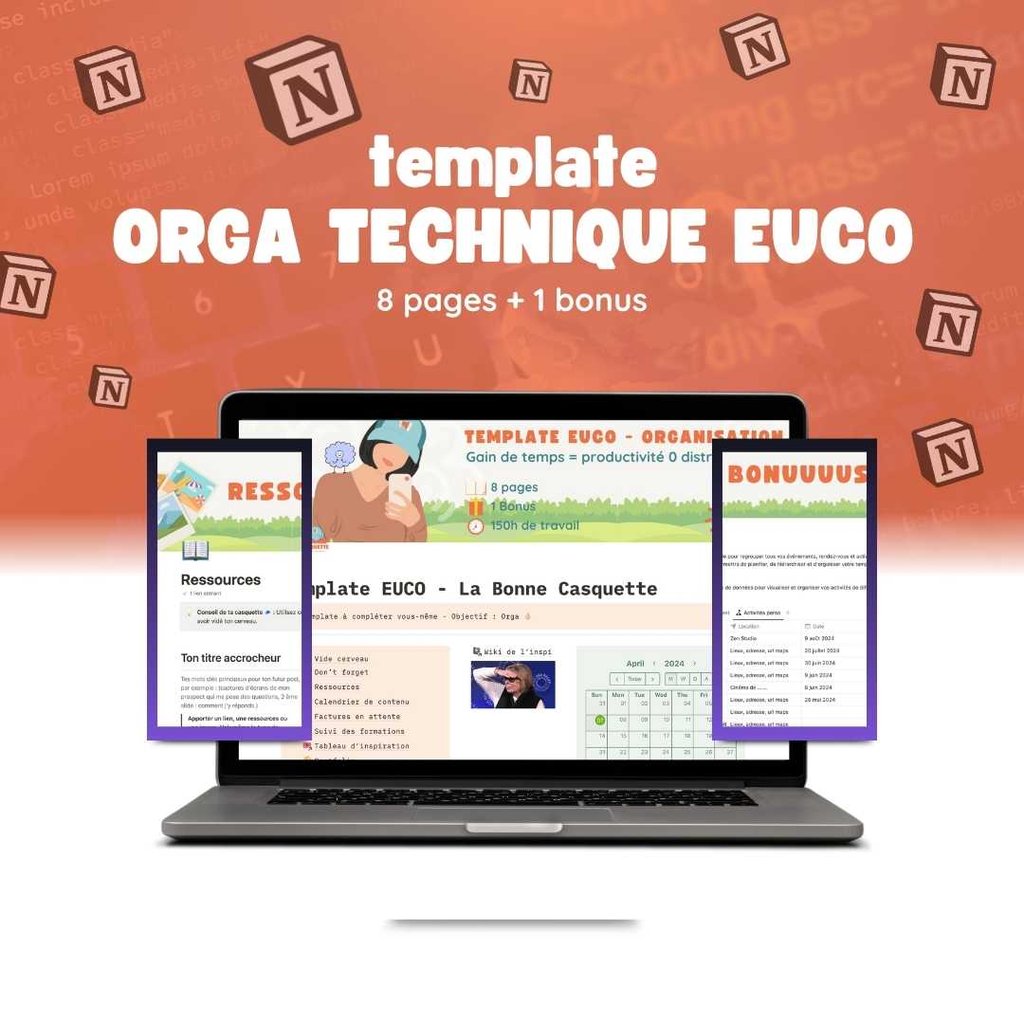Template euco notion organisation