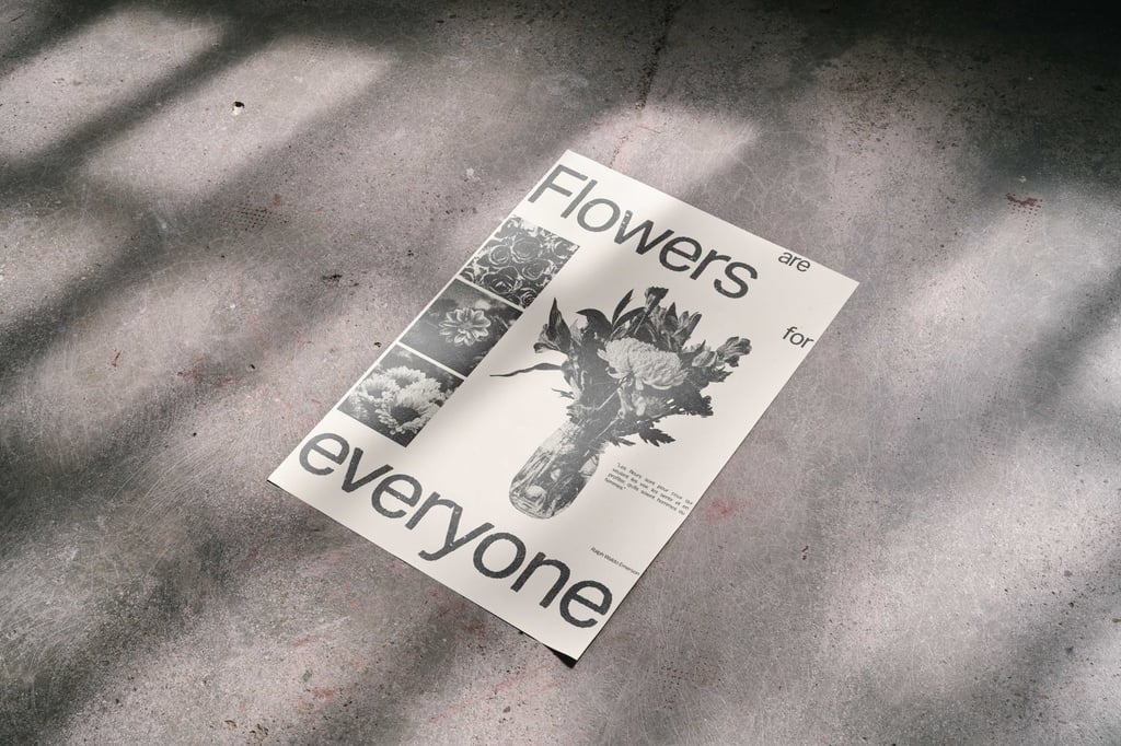 Affiche Flowers are for everyone