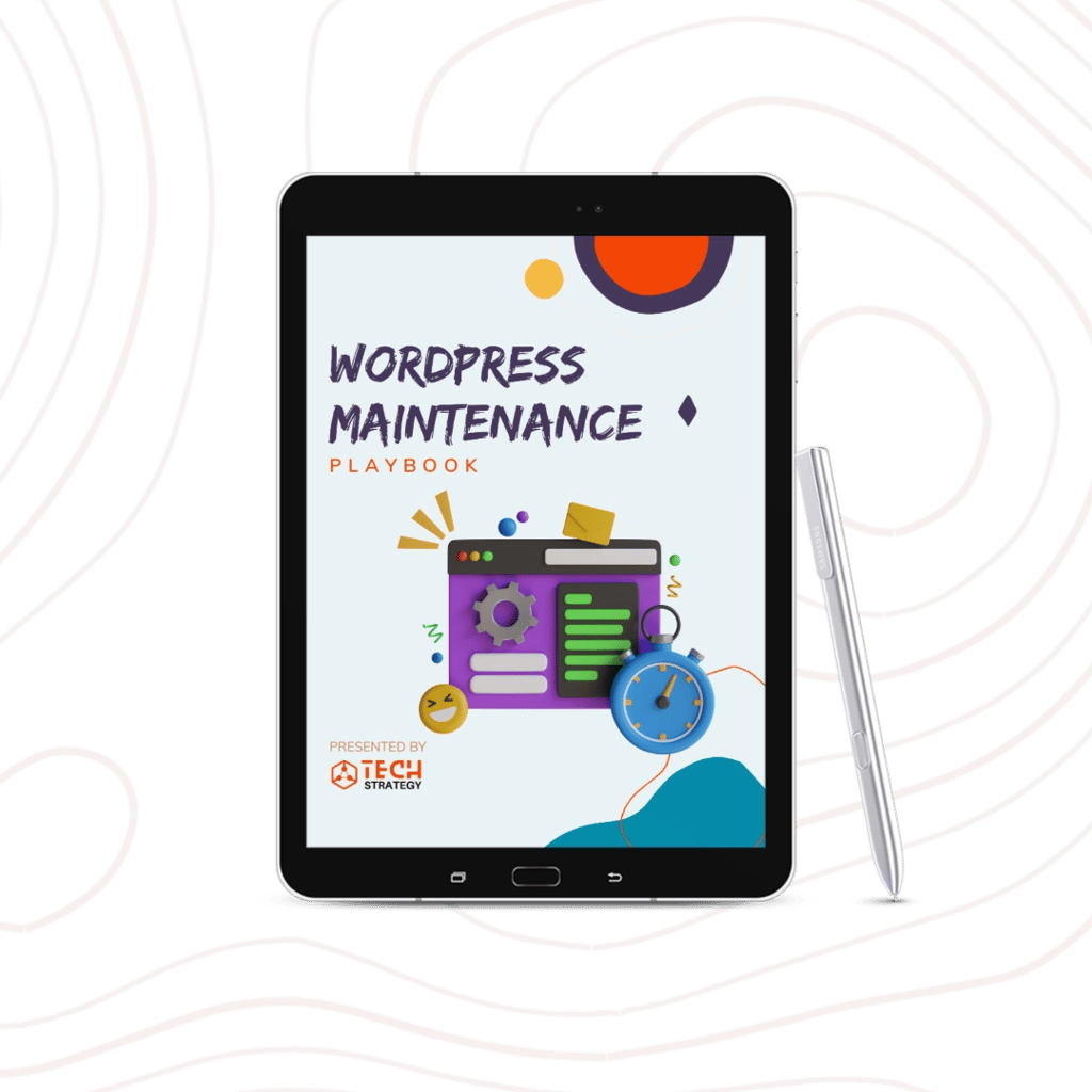 WordPress maintenance playbook.