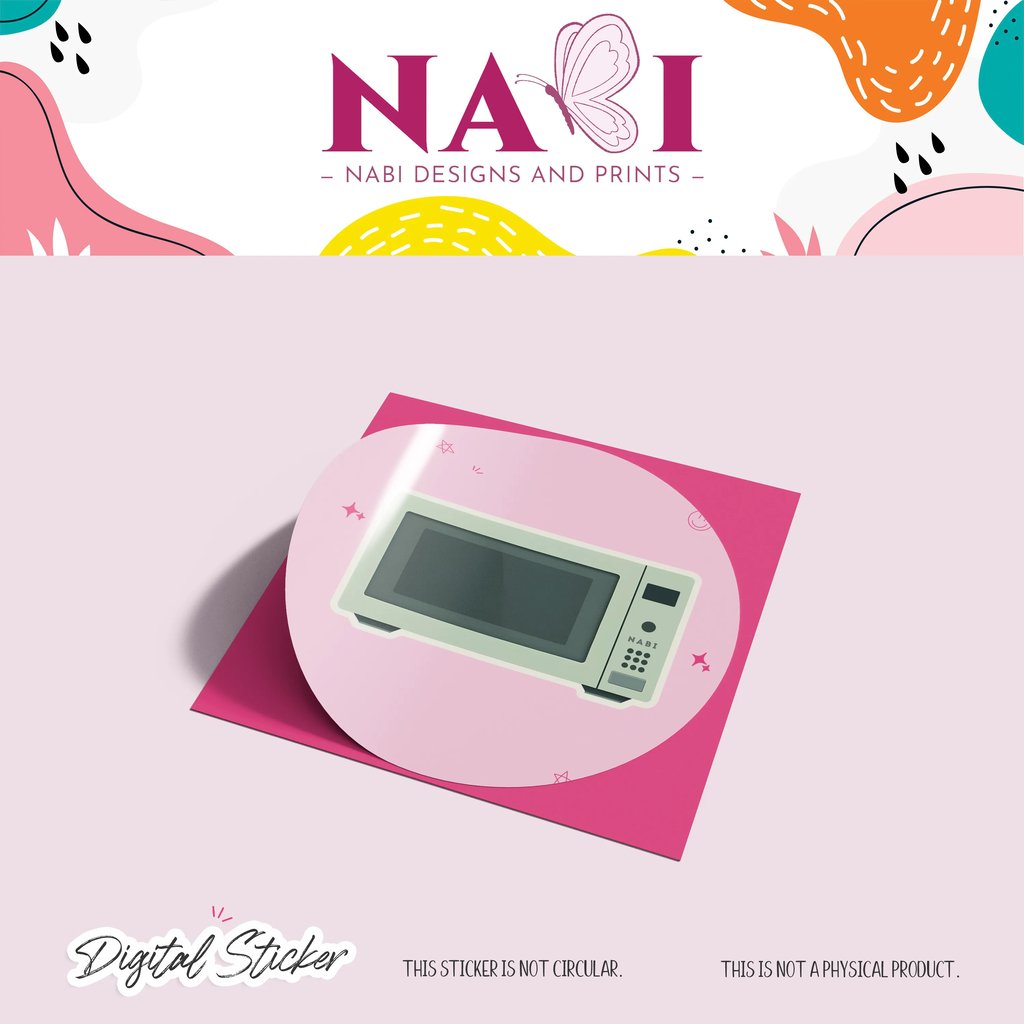 Digital Microwave Sticker | NDP_DS047