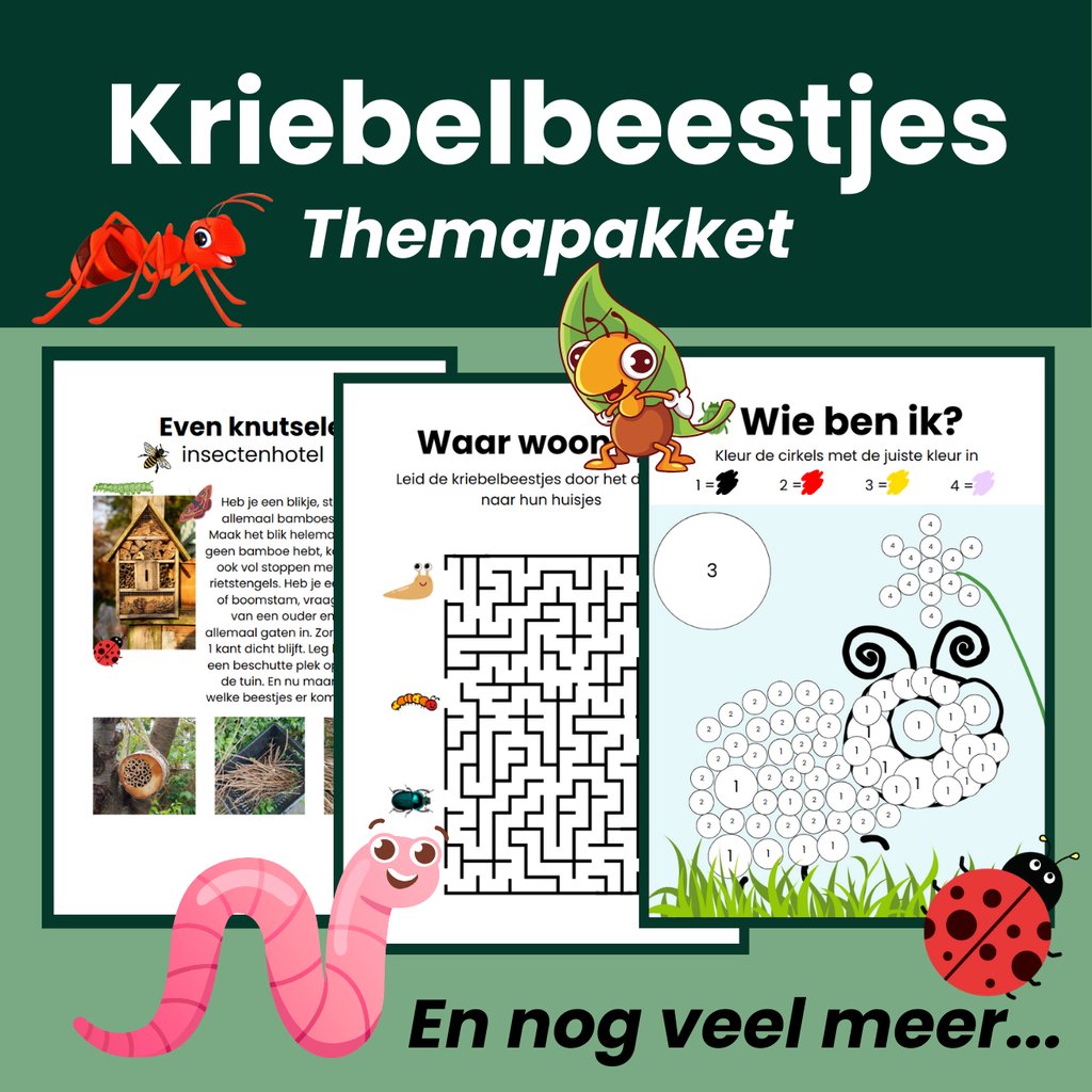 kriebelbeestjes themapakket