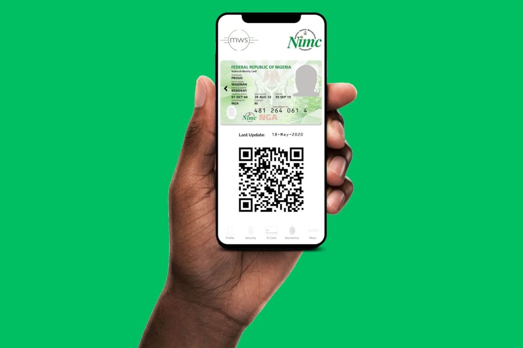 how to screenshot the NIMC mobileID App