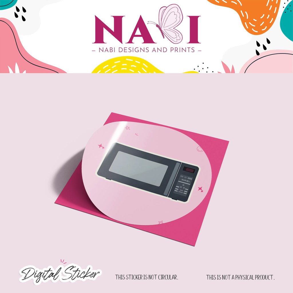Digital Microwave Sticker | NDP_DS050
