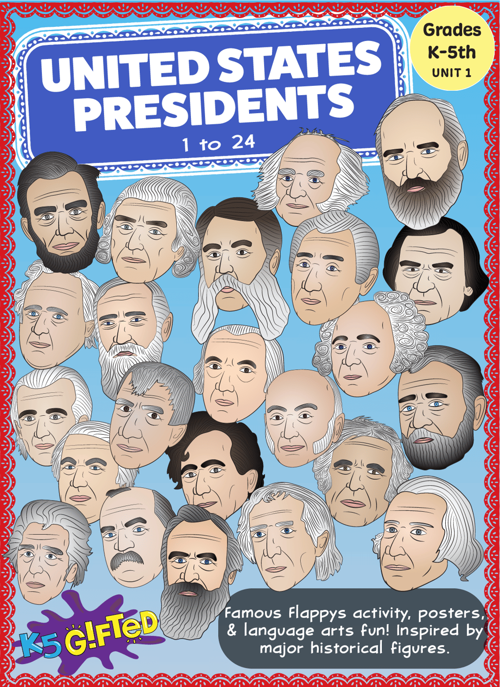 US Presidents 1 to 24, Grades K – 5th thumbnail