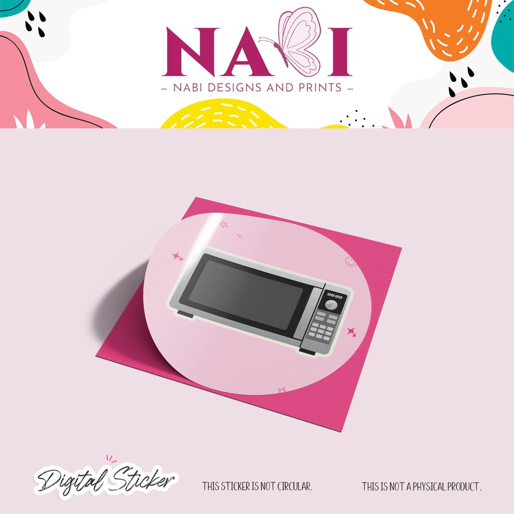Digital Microwave Sticker | NDP_DS048 