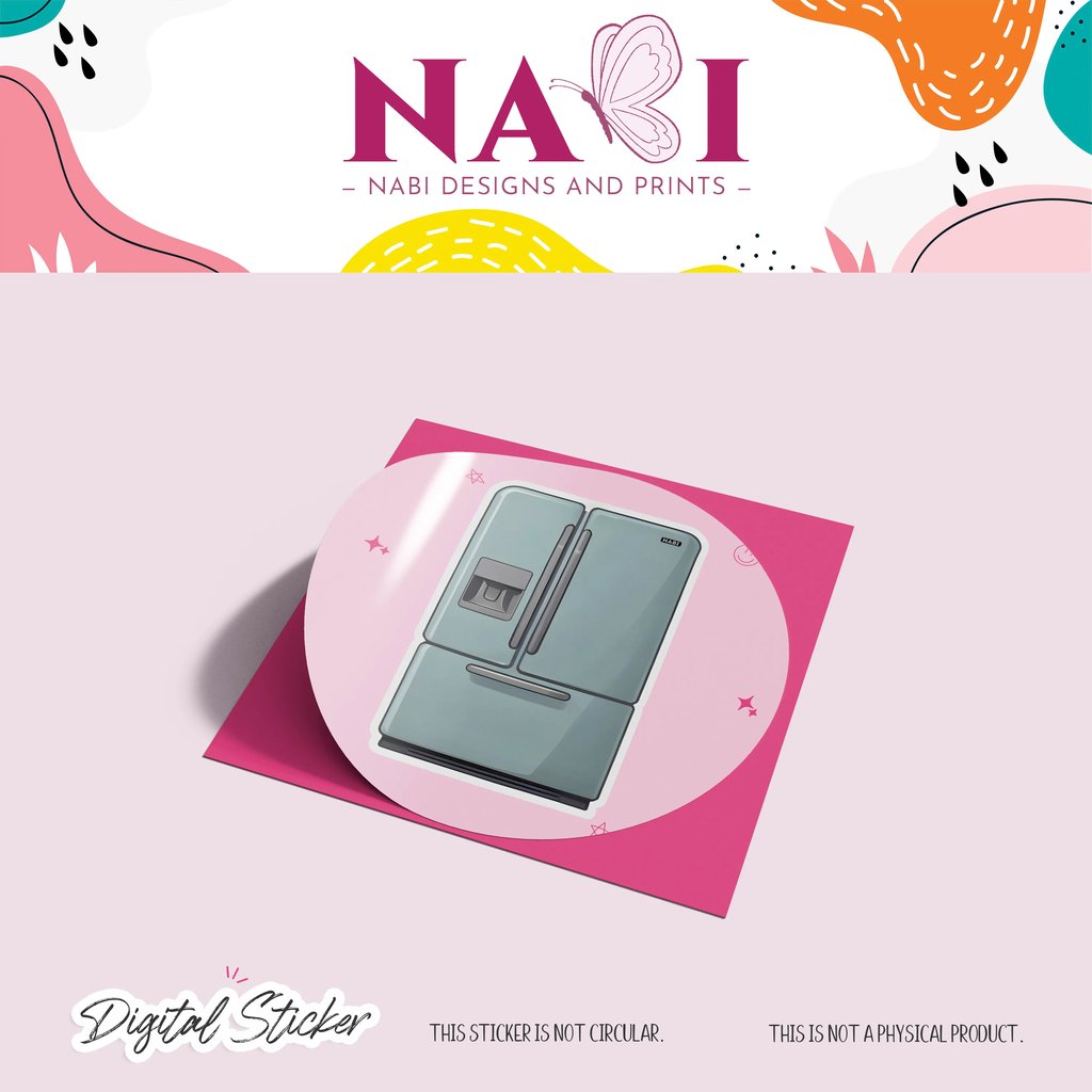 Digital Refrigerator Sticker | NDP_DS053