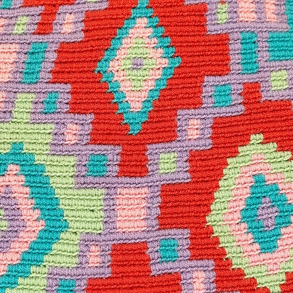 Panier tissé à la main par des tisserandes de la communauté indigène Yayuu en Colombie. Mode éthique. Slow Fashion.