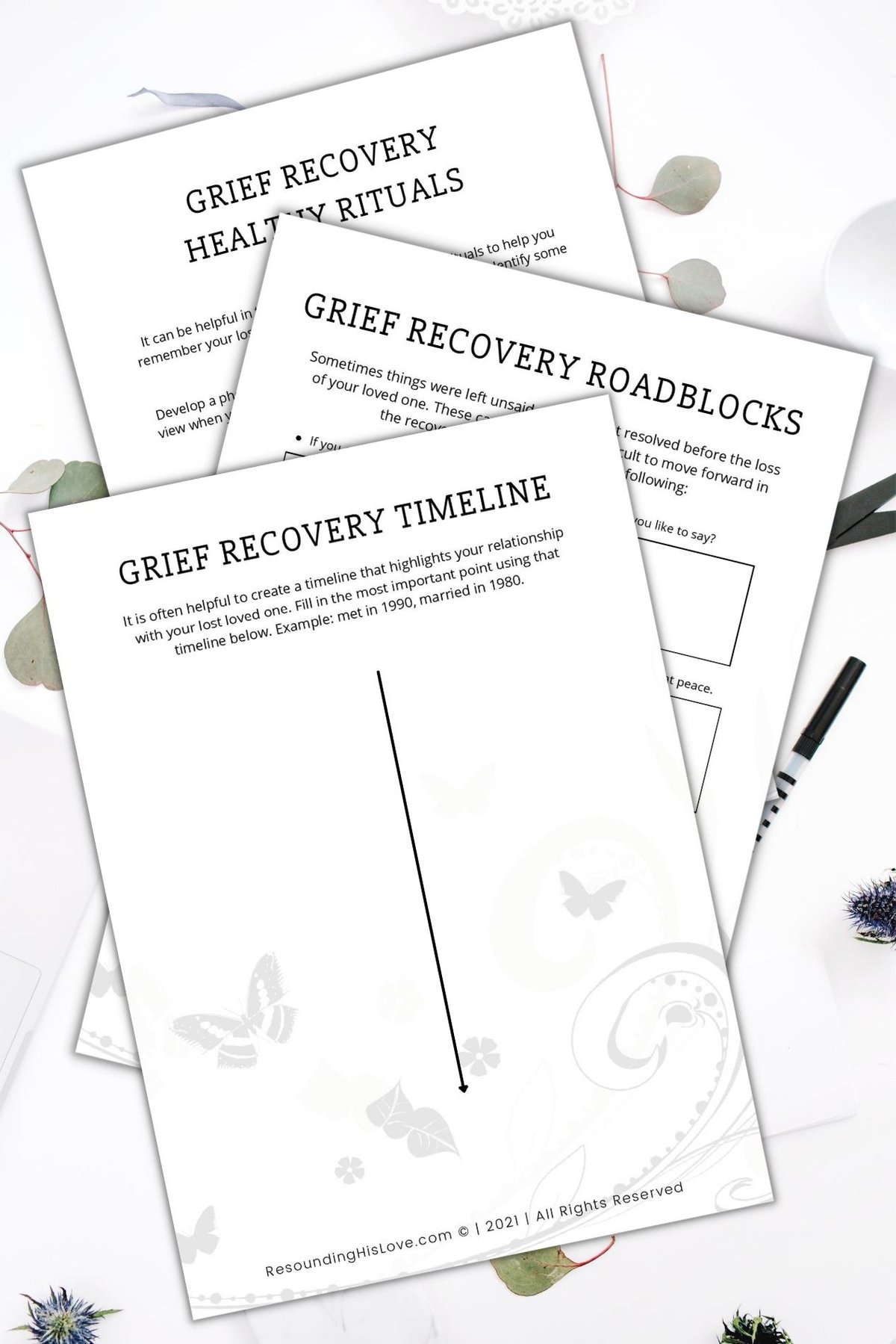  Grief Therapy Planner