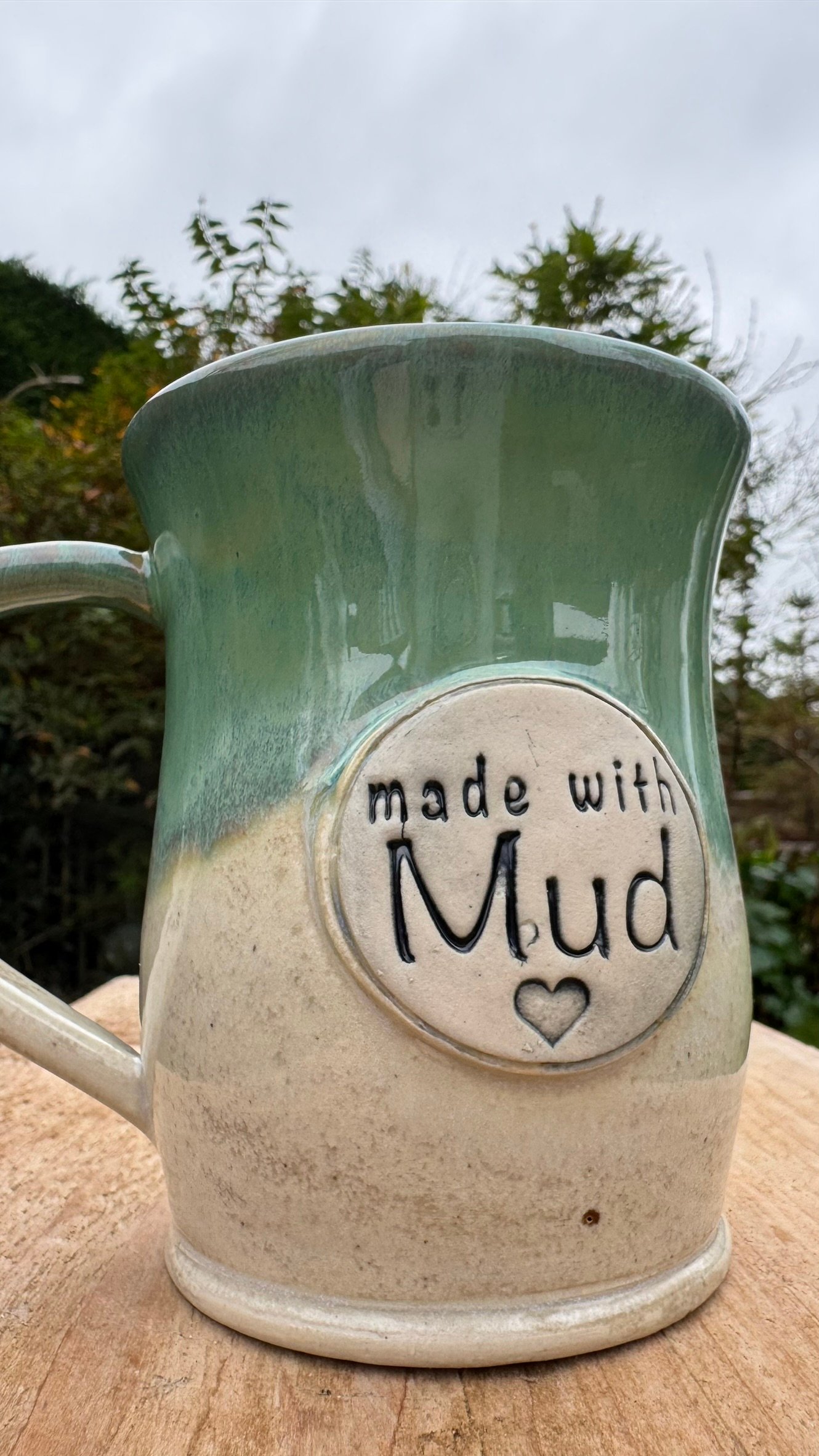 Wheel Thrown Made With Mud™ Logo Mug