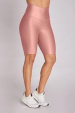 Metallic Pink Gold Short -Biker