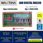 jam jadwal sholat digital masjid 