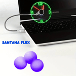 Ventilateur USB LED Portable Avec Affichage De L'heure