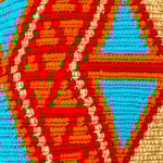 Panier tissé à la main par des tisserandes de la communauté indigène Yayuu en Colombie. Mode éthique. Slow Fashion.