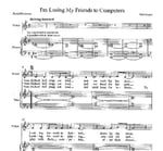 I'm losing my friends to computers sheet music