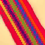 Panier tissé à la main par des tisserandes de la communauté indigène Yayuu en Colombie. Mode éthique. Slow Fashion.