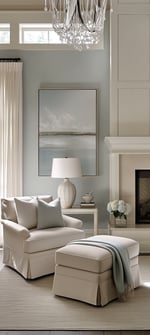 Pale Blue Living Room