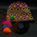 Cabas Popayan mochila Wayuu. Fabriquée à la main. fabrication équitable. slow fashion. couleurs estivales et vives. 