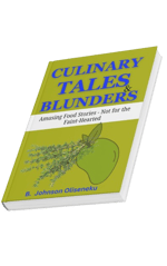Book cover -culinary tales and blunders