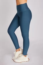 Matte Oil Blue Leggings -  Tight