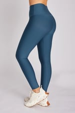 Matte Oil Blue Leggings -  Tight
