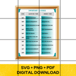 HAM RADIO Q CODES DIGITAL DOWNLOAD MOCKUP