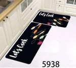 Smart 2 pcs kitchen mat set