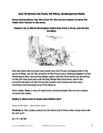 Winnie The Pooh Math For Kindergarten – Unit 10 thumbnail