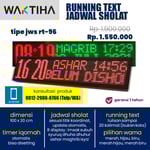 jam waktu sholat running text