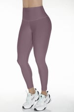 Matte Light Berry Leggings - Tights