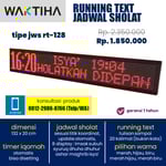 jam waktu sholat running text