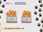 digital png pre-cropped cat sticker