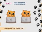 digital png pre-cropped cat sticker