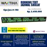 jam waktu sholat running text