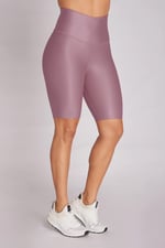 Matte purple short - biker