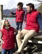 Bodywarmer publicitaire enfant manches longues avec capuche - Junior Ultra Padded Bodywarmer