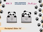 digital png pre-cropped panda sticker