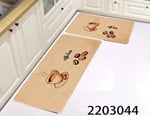 Smart 2 pcs kitchen mat set