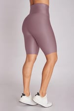 Matte purple short - biker