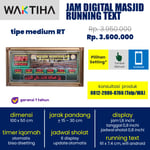 jam jadwal sholat digital masjid running text