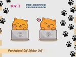 digital png pre-cropped cat sticker