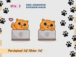 digital png pre-cropped cat sticker